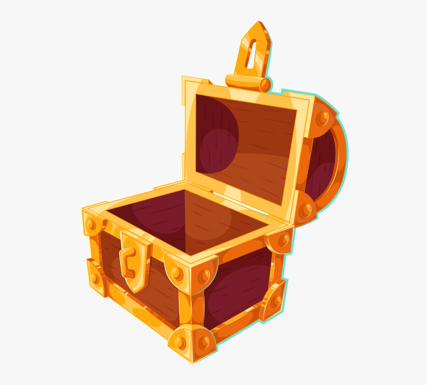 Empty Treasure Box Transparent Background Png Image - Empty Treasure Chest Clipart, Png Download, Free Download