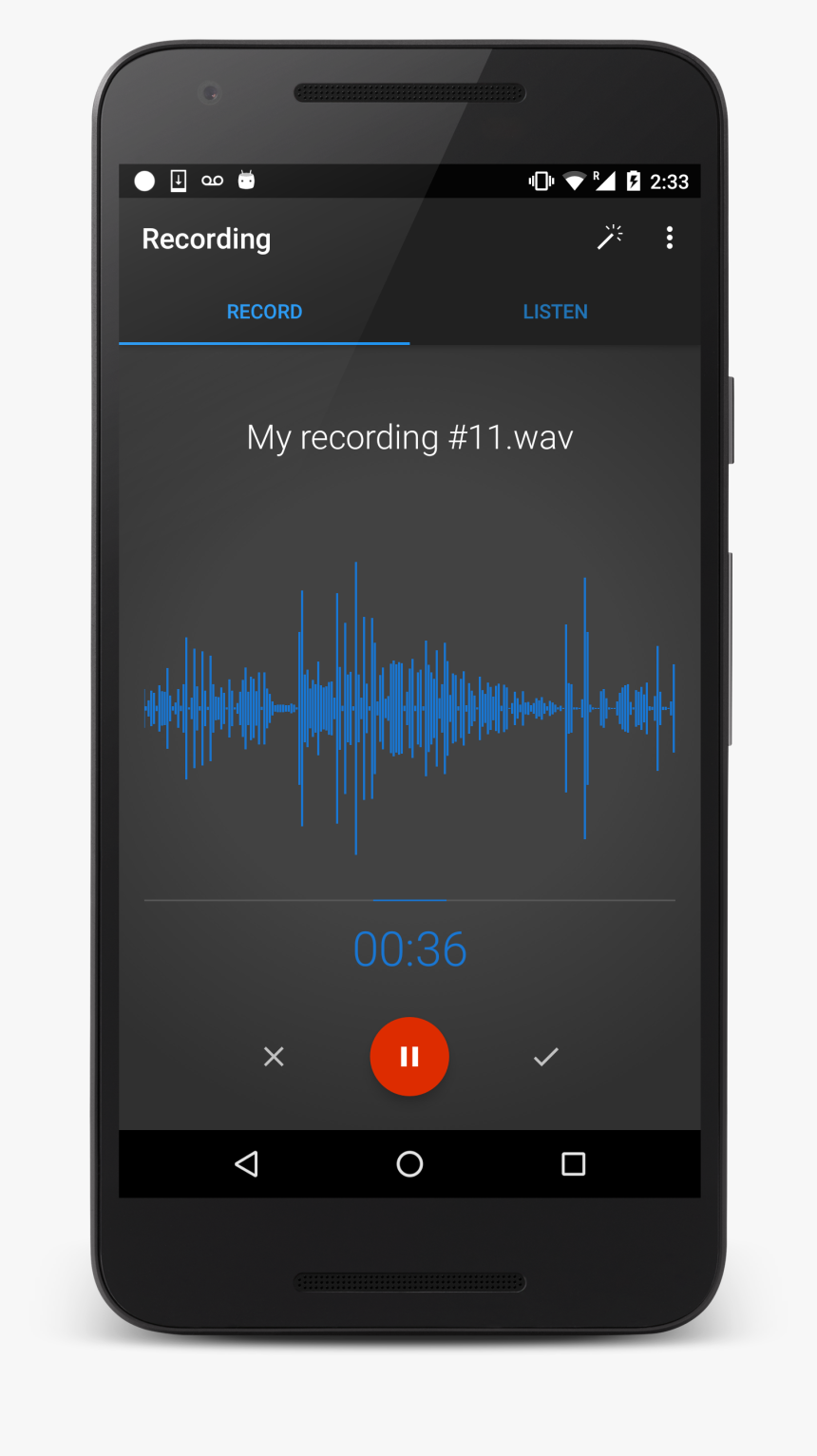 Easy Voice Recorder For Android - Mobile Phone, HD Png Download, Free Download