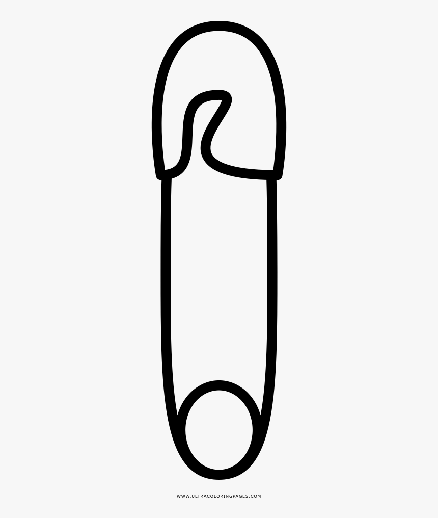 Safety Pin Coloring Page, HD Png Download, Free Download