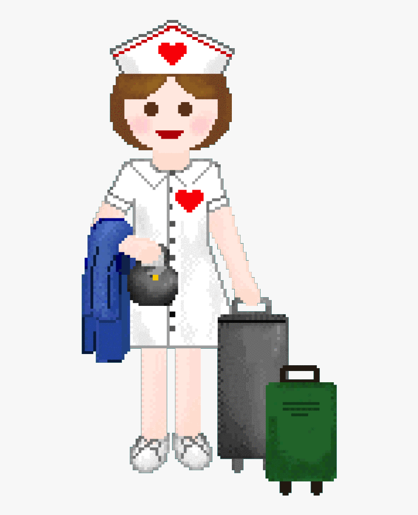 Travel Nurse Clipart - Clip Art Travel Nurse, HD Png Download, Free Download