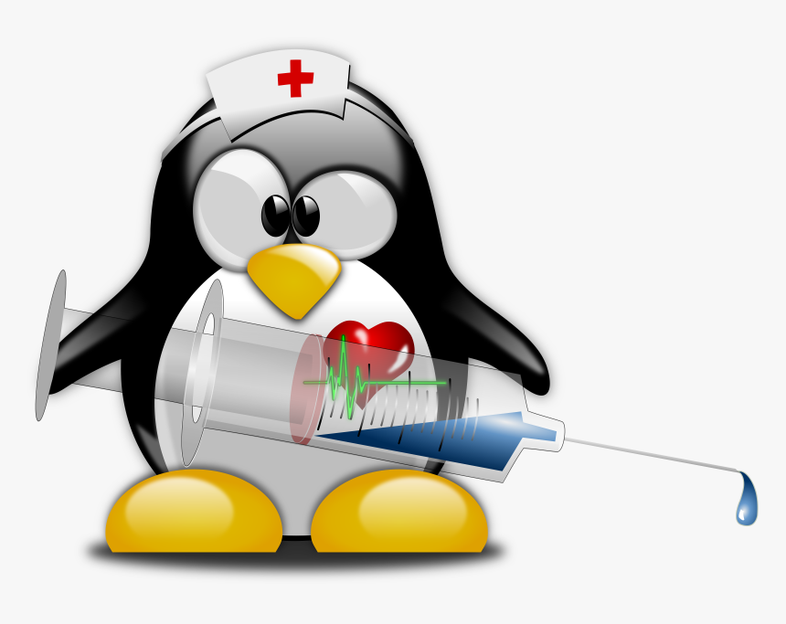 Nurse Cross Clipart - Penguin Get Well Soon, HD Png Download, Free Download