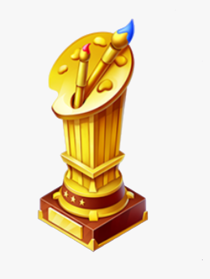 Gold Artist Trophy - Artist Trophy, HD Png Download, Free Download