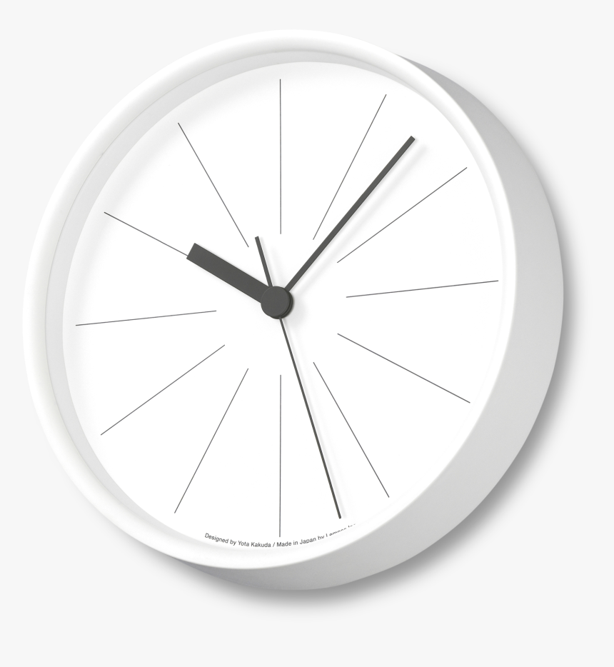 Lines Clock Abs White - Wall Clock, HD Png Download, Free Download