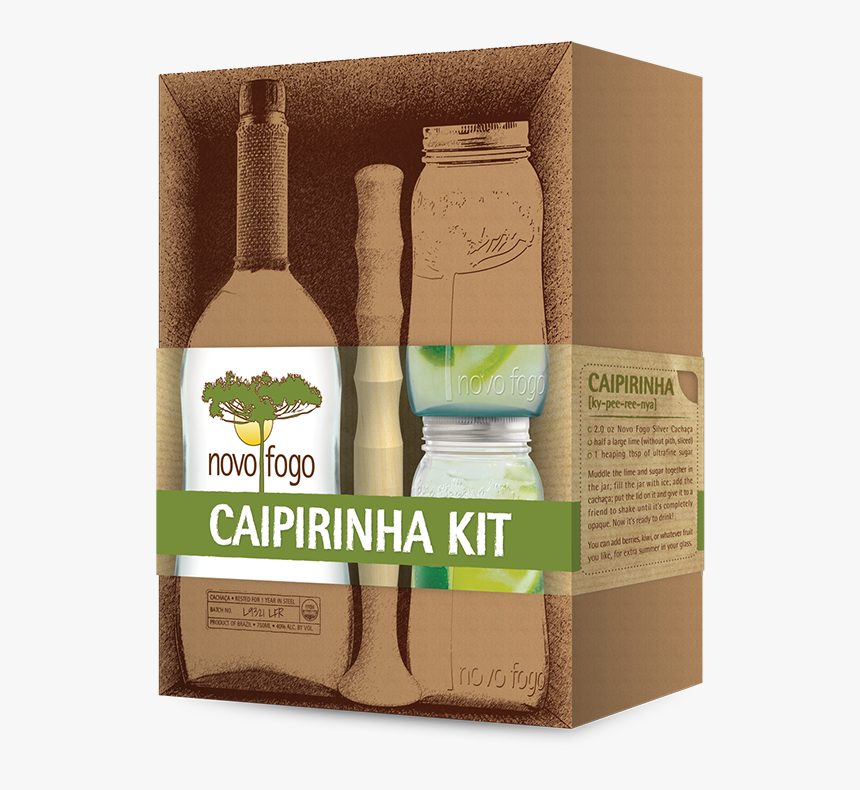 Novo Fogo Caipirinha Kit Silver Cachaca - Carton, HD Png Download, Free Download