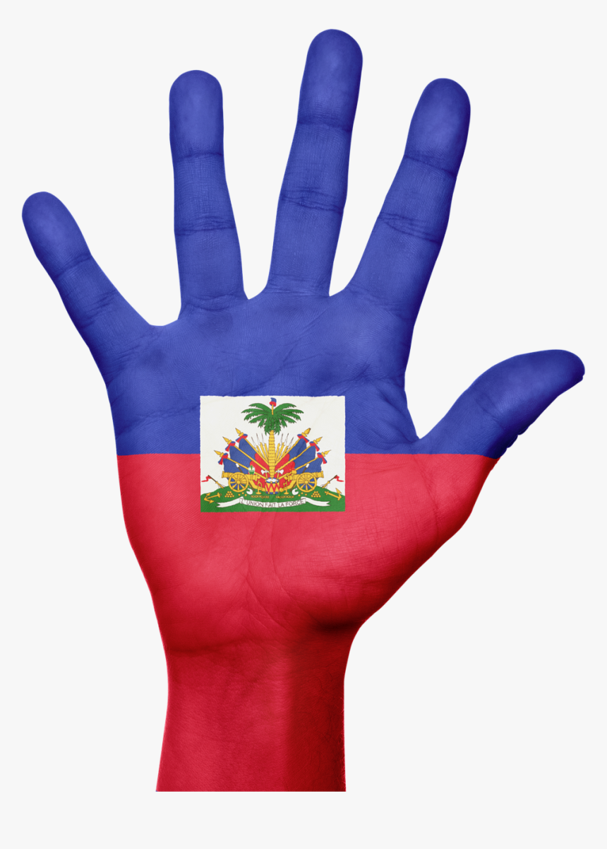 Haiti Flag Hand, HD Png Download, Free Download