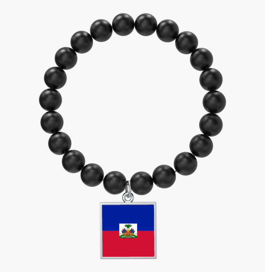 Black Haitian Flag Bracelet Clipart , Png Download - Bracelet Top View Png, Transparent Png, Free Download