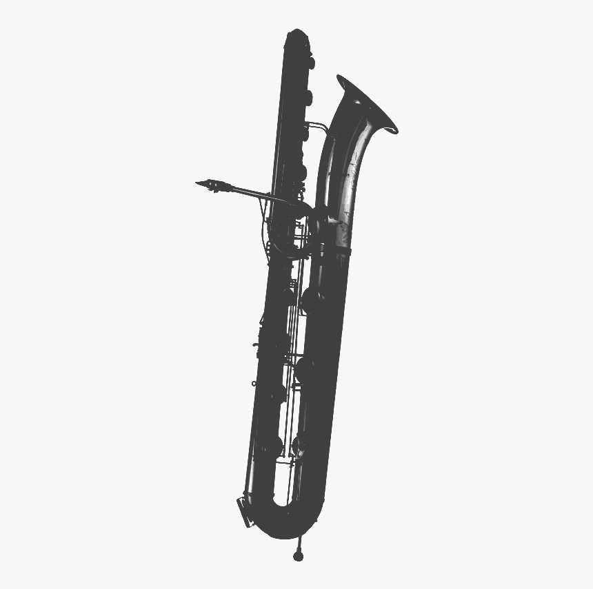 Eb Kontrabass Saxophon Bis Tief A - Orsi Contrabass Saxophone, HD Png Download, Free Download