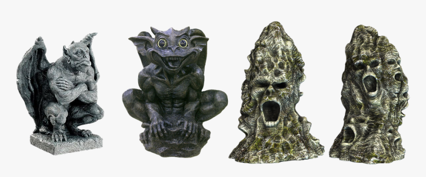 Stone Figure, Isolated, Mysthisch - Gargoyle Sculptures, HD Png Download, Free Download