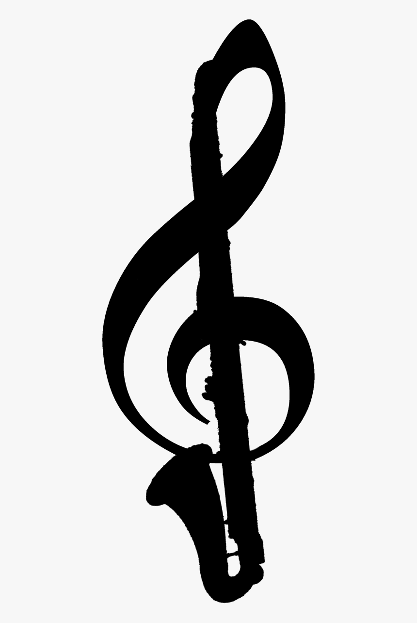 Made This Bass Clarinet Shirt Design, Then We Had No - Bass Clarinet Treble Clef, HD Png Download, Free Download