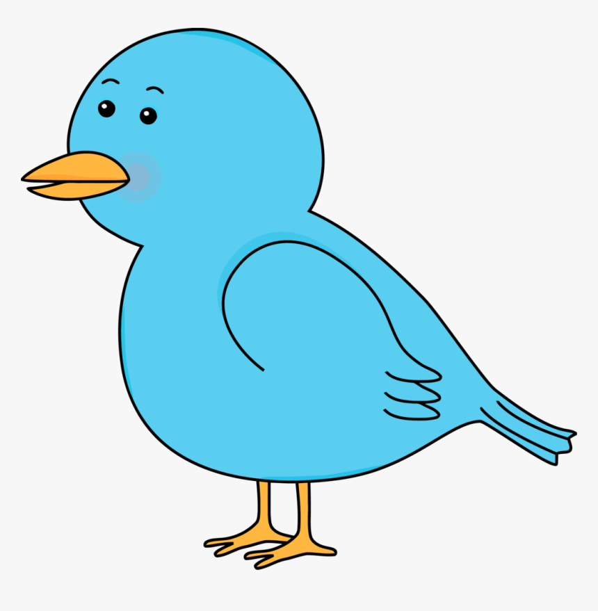 Waiting Cute Cartoon Bird Clipart Png Typegoodies Me - Clip Art Of Bird, Transparent Png, Free Download