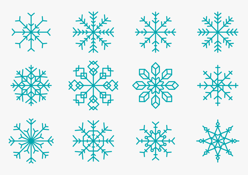 Snowflake Euclidean Vector Shape - Christmas Geometry, HD Png Download, Free Download