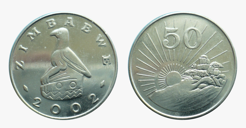 Zimbabwe 50 Cents - Coin, HD Png Download, Free Download