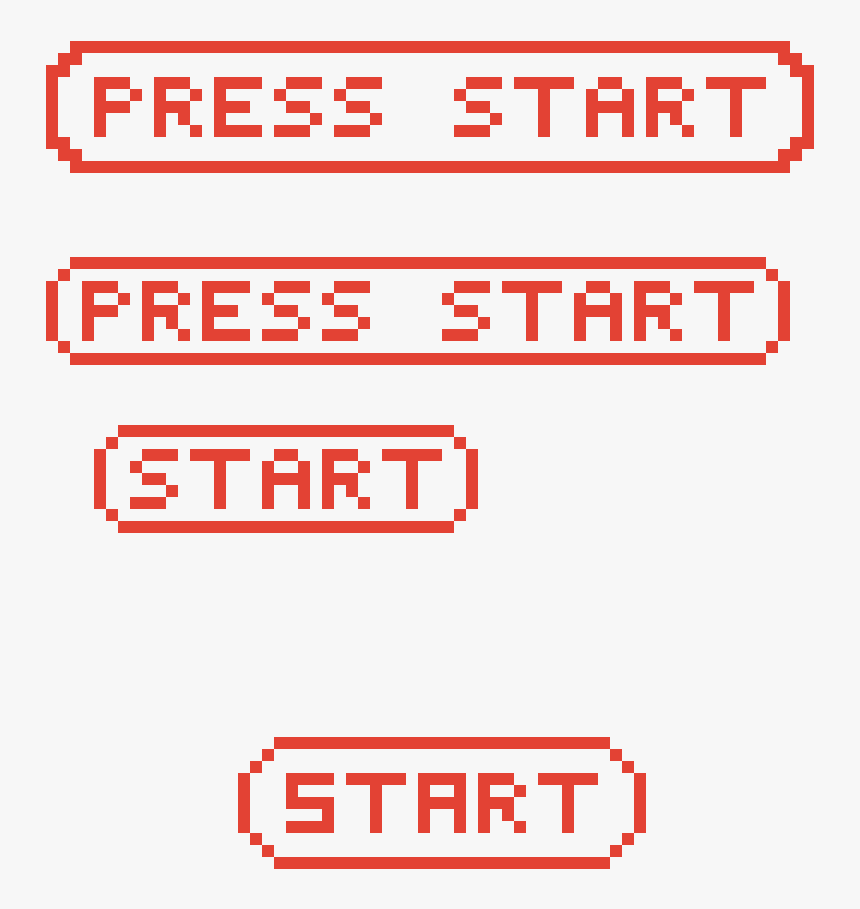 Press Start Pixel - Press Start Pixel Art, HD Png Download, Free Download