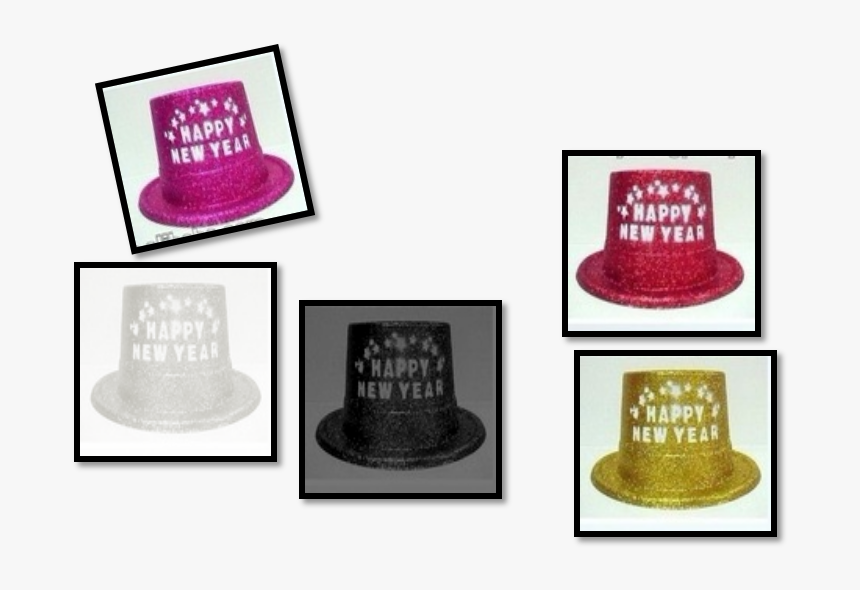 Glitter Hat Happy New Year - Baseball Cap, HD Png Download, Free Download