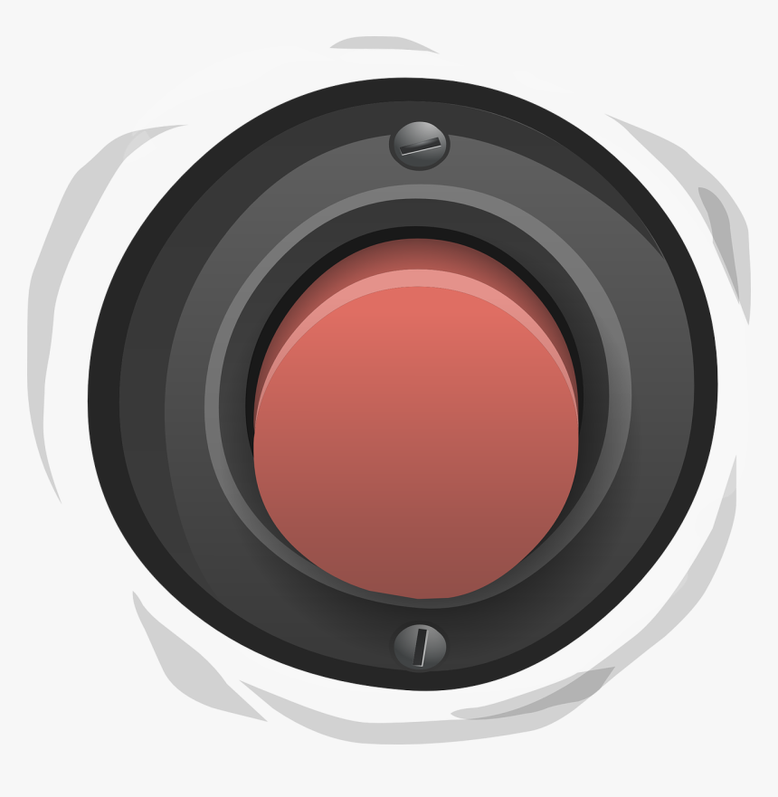 Button, Red, Alarm, Push, Control, Press, Start - Alarm Device, HD Png Download, Free Download
