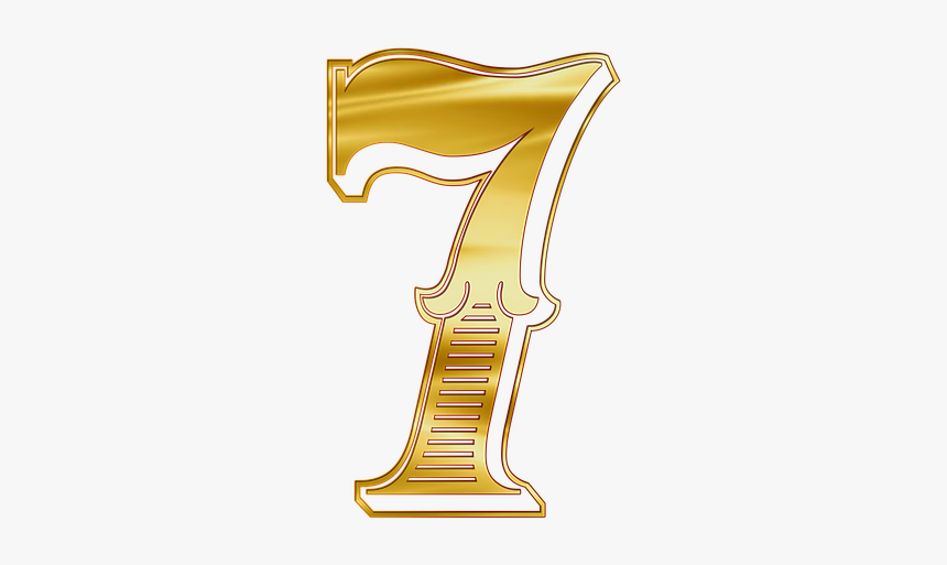 The Number Of, Figure, Seven, Png - Golden The Number 7 Transparent, Png Download, Free Download