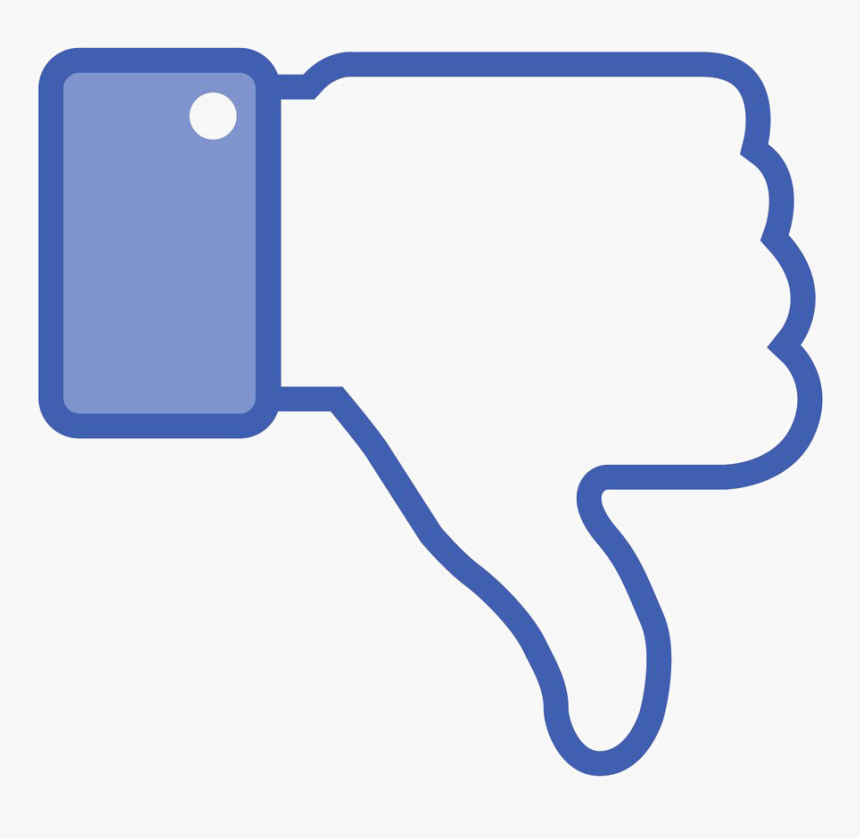 Dislike Png Transparent - Thumbs Down Facebook, Png Download, Free Download