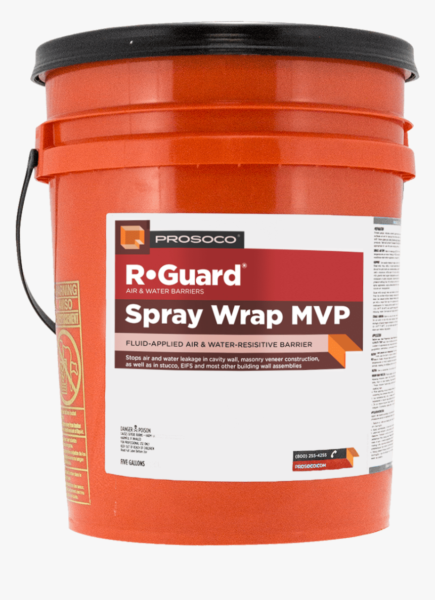 Spray Wrap Mvp 5 Gal - Prosoco Spray Wrap, HD Png Download, Free Download