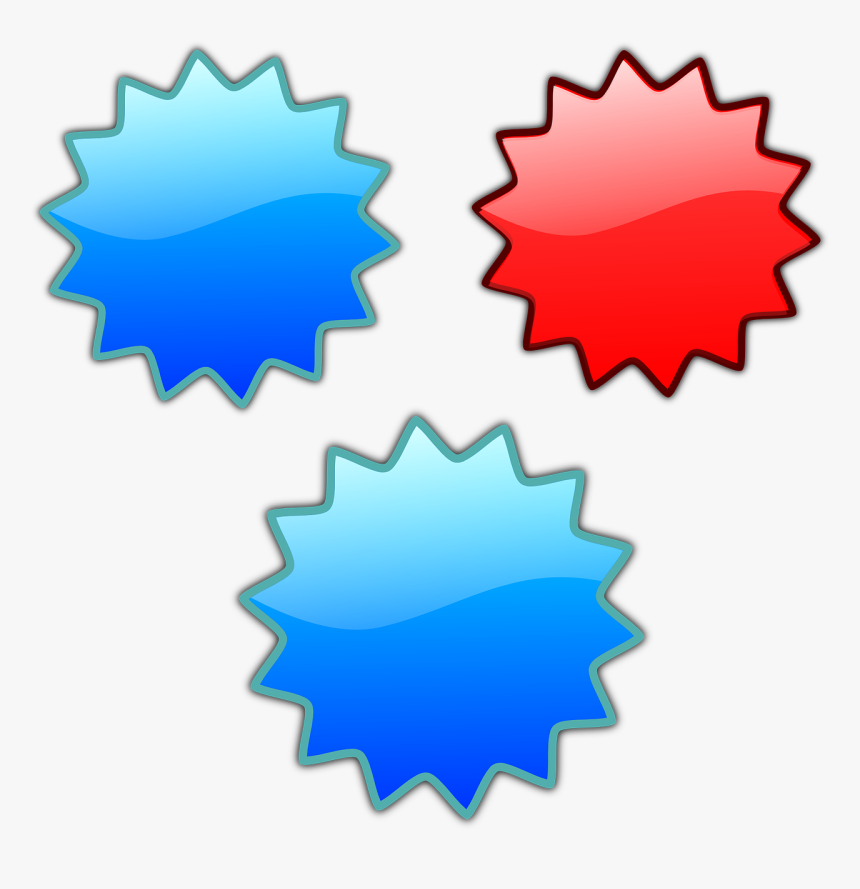 Red Blue Purple Stars Svg Clip Arts - Estrella De Oferta, HD Png Download, Free Download