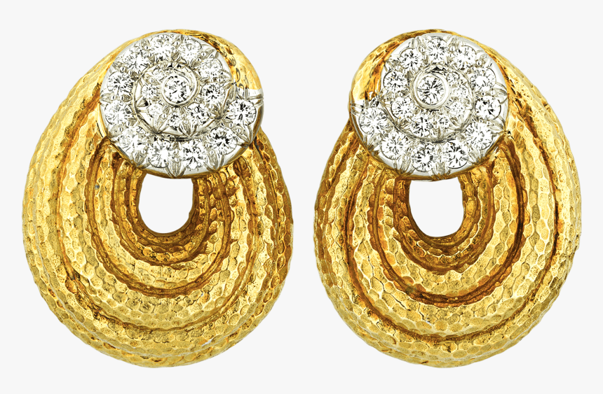 David Webb Diamond Swirl Earrings - David Webb Jewelry, HD Png Download, Free Download