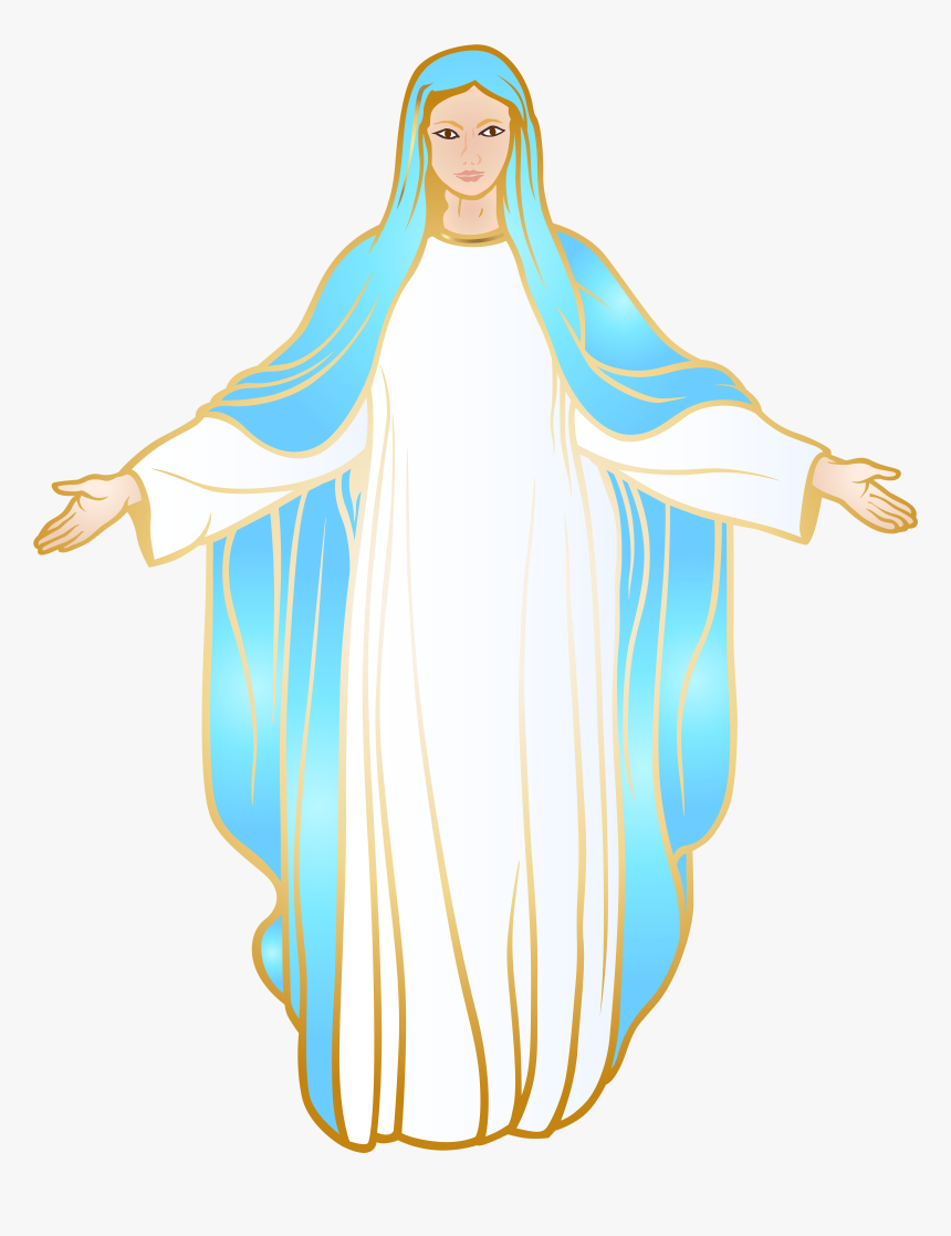 Virgin Mary Png Clip Art - Mary Clipart, Transparent Png, Free Download