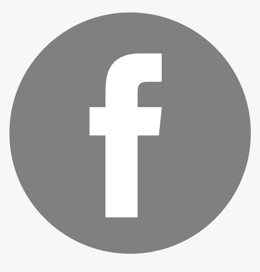 Facebook Logo Grey Round, HD Png Download, Free Download