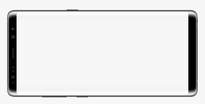 Galaxy Note8 In Landscape Mode - Landscape Mobile Frame Png, Transparent Png, Free Download