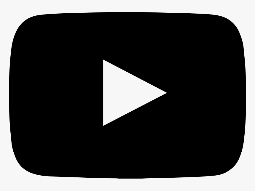 Youtube Play Button Computer Icons Black And White - Black Youtube Icon Png, Transparent Png, Free Download