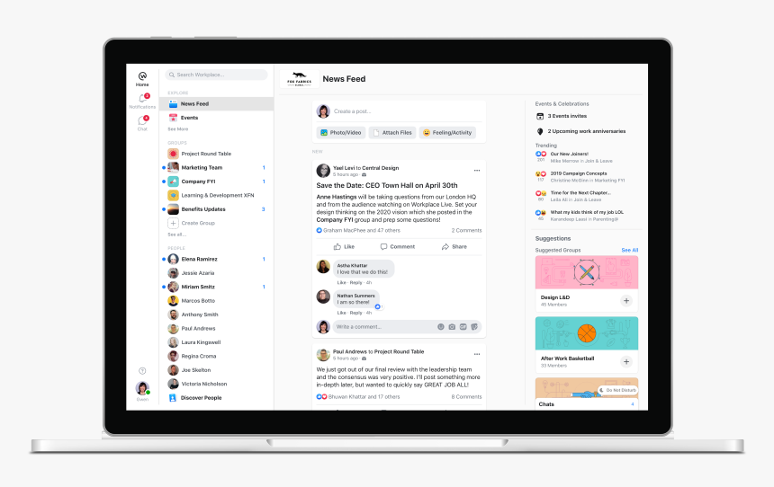 Facebook Workplace, HD Png Download, Free Download