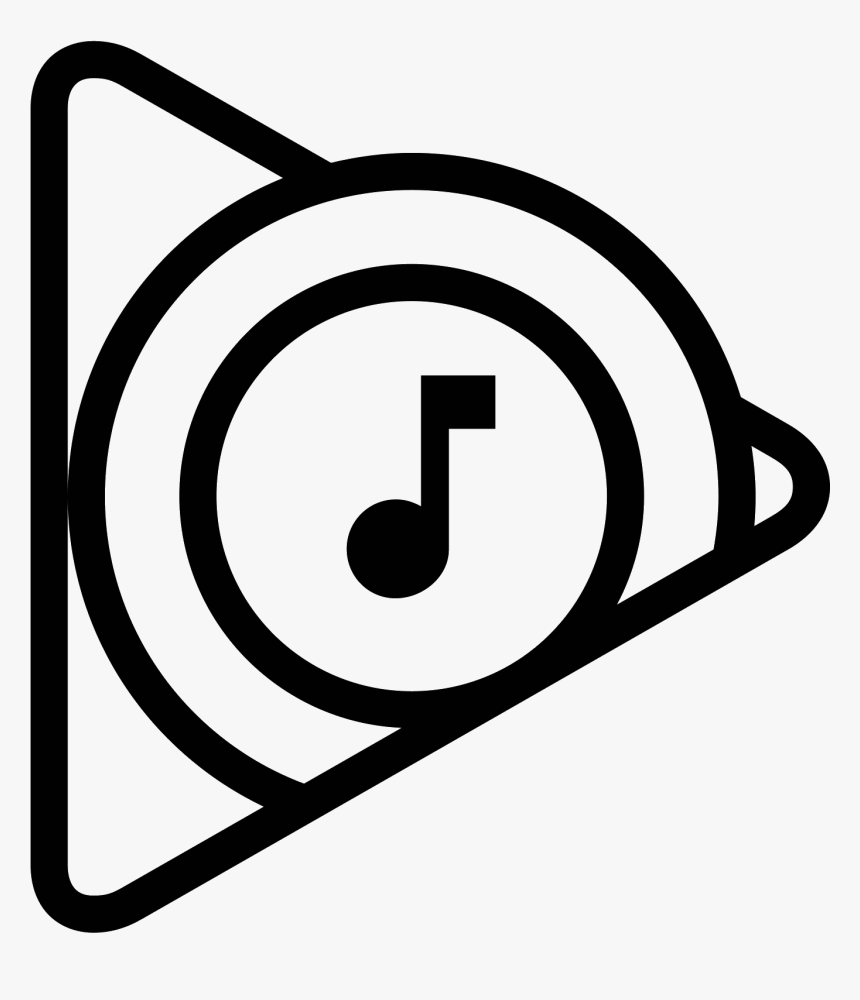 Music Icon Png - Play Music Logo White, Transparent Png, Free Download