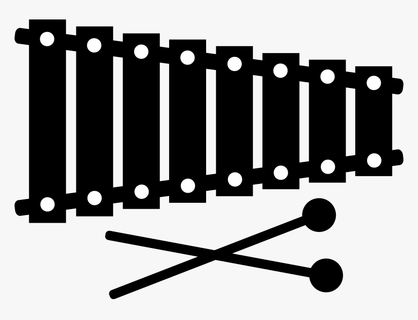 Percussion Clip Art - Xylophone Clipart Black And White, HD Png Download, Free Download