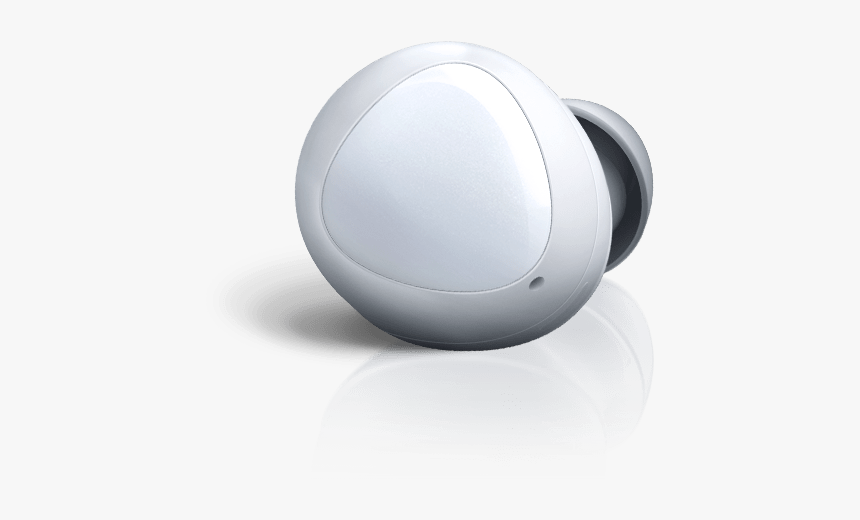 The Back Product Images Of White Galaxy Buds Is Shown - Samsung Galaxy Buds Png, Transparent Png, Free Download