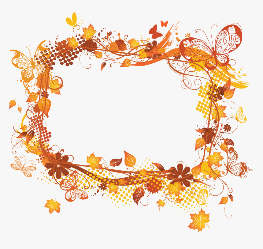 Fall Vector Frameu200b Gallery Yopriceville - Autumn Leaf Frame Png, Transparent Png, Free Download