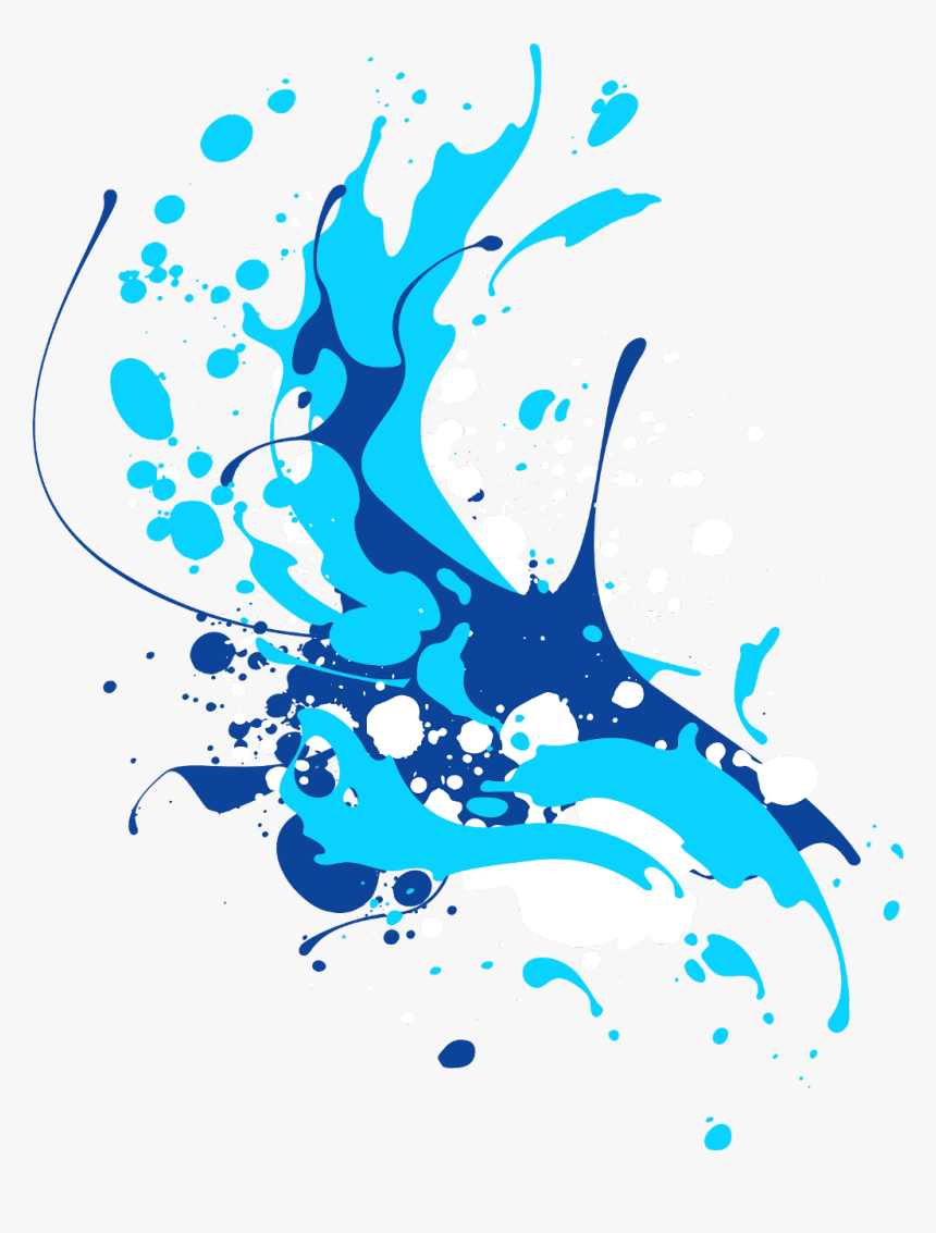 Transparent Water Waves Clipart Vector Color Splash Png Png