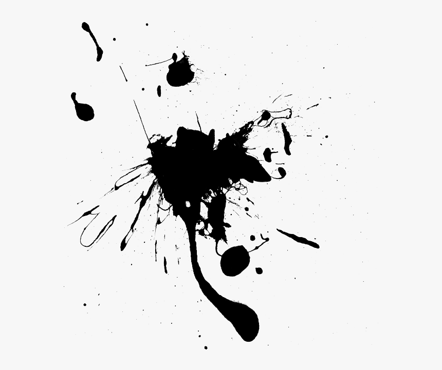 Graphic Design,black And - Paint Splatter Drip Png, Transparent Png, Free Download