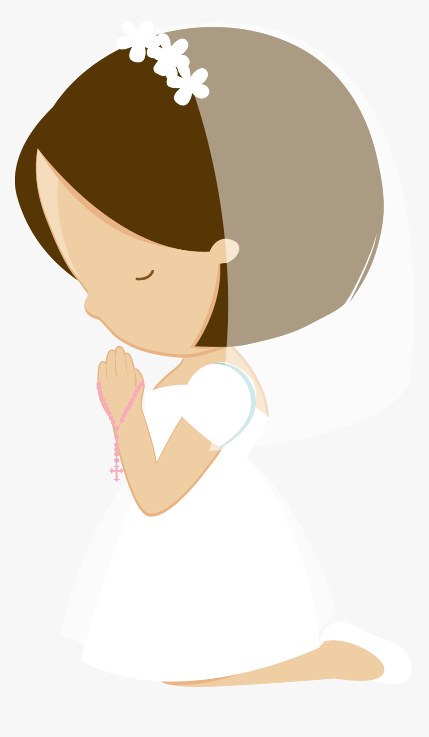 First Communion Girl Png, Transparent Png, Free Download