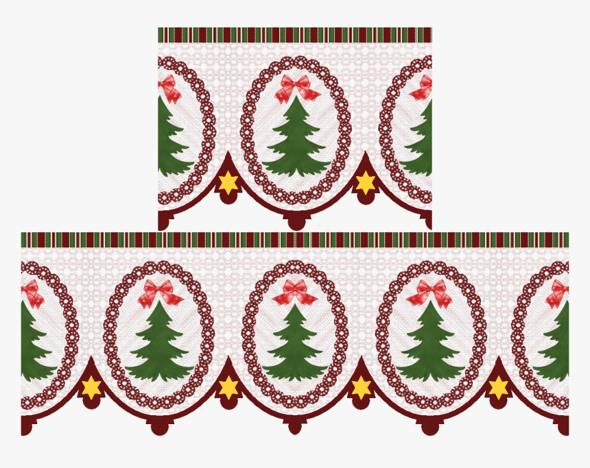 Christmas Lace Tree Ribbon - Postage Stamp, HD Png Download, Free Download