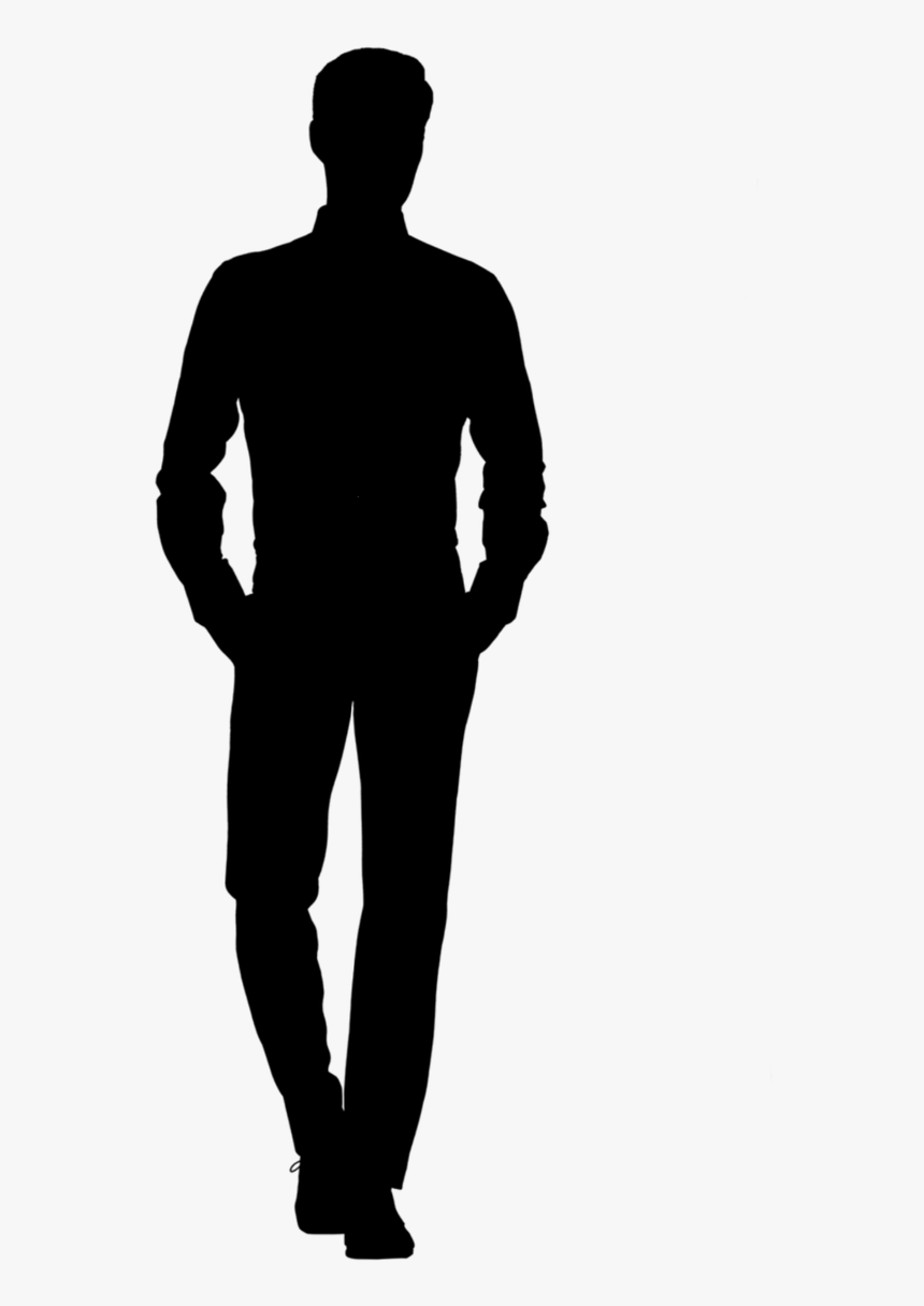 Silhouette, Man, Walking, Tall, Confident, Business - Standing Man Silhouette Png, Transparent Png, Free Download