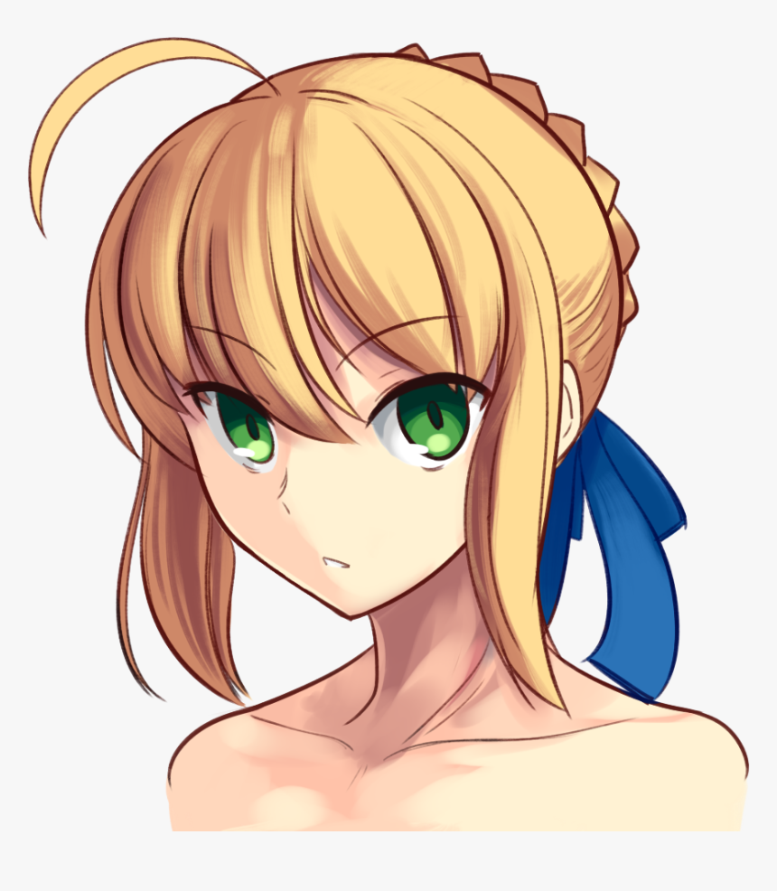 Saber Fate Head Png, Transparent Png, Free Download