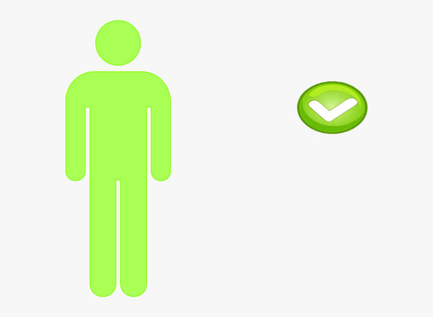 Single Person Icon Light Green Svg Clip Arts - Sign, HD Png Download, Free Download