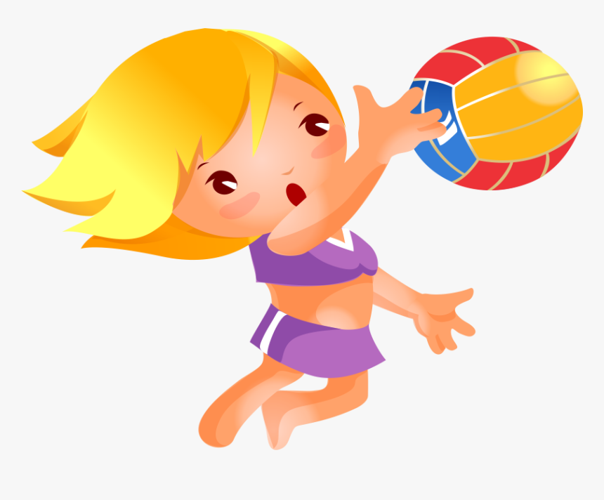 Niña Jugando Al Voley Png, Transparent Png, Free Download