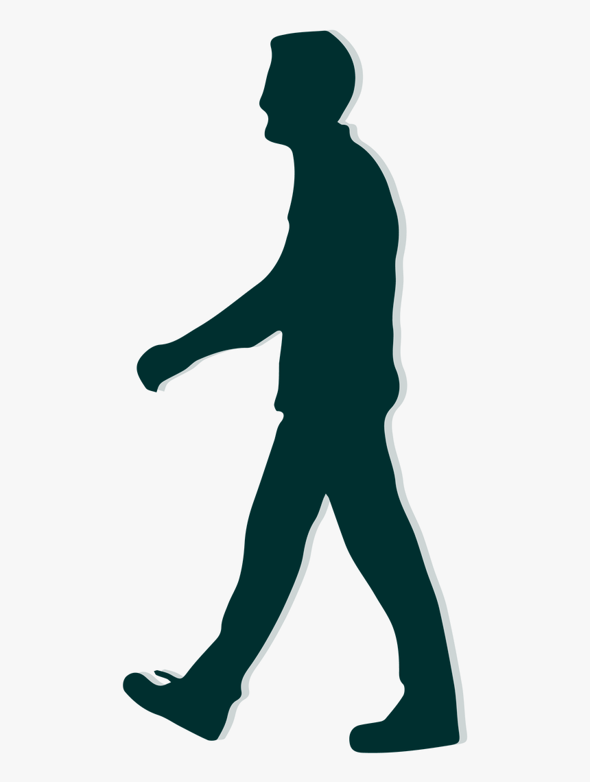 Walking Man Silhouette Free Picture - Walking Man Gif Transparent, HD Png Download, Free Download