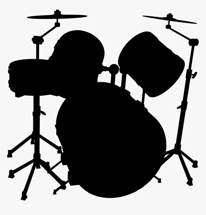 Onlinelabels Clip Art Drum - Drum Silhouette Png, Transparent Png, Free Download