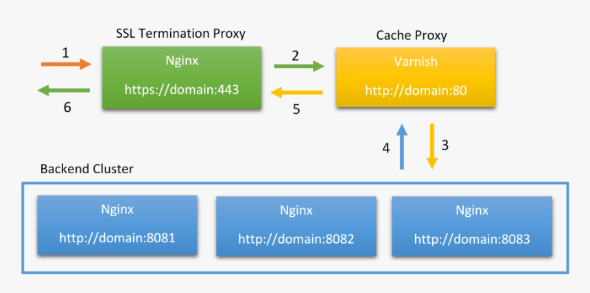 Ssl Termination Scheme - Ssl Termination For Varnish, HD Png Download, Free Download