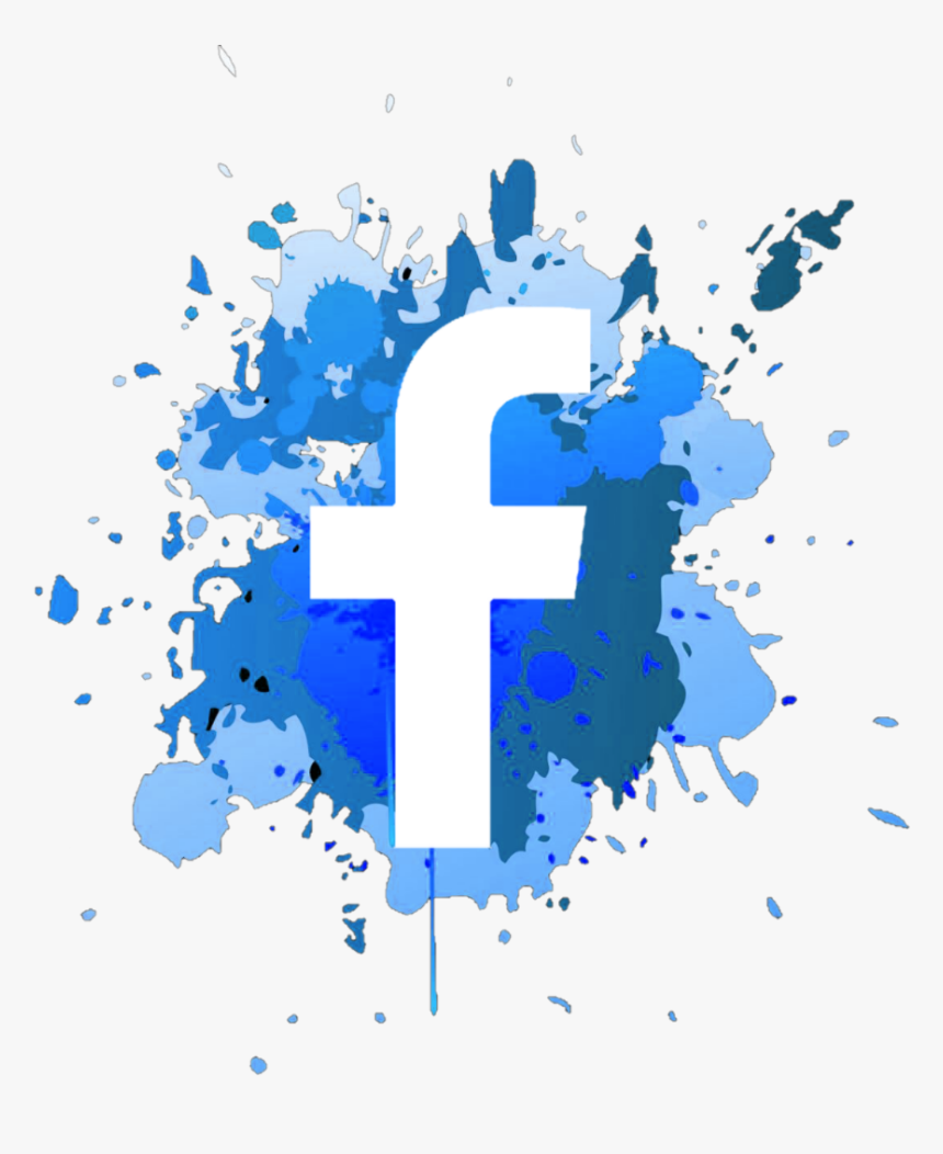 Mancha Facebook Face Social Blue - Purple Paint Splatter Png, Transparent Png, Free Download