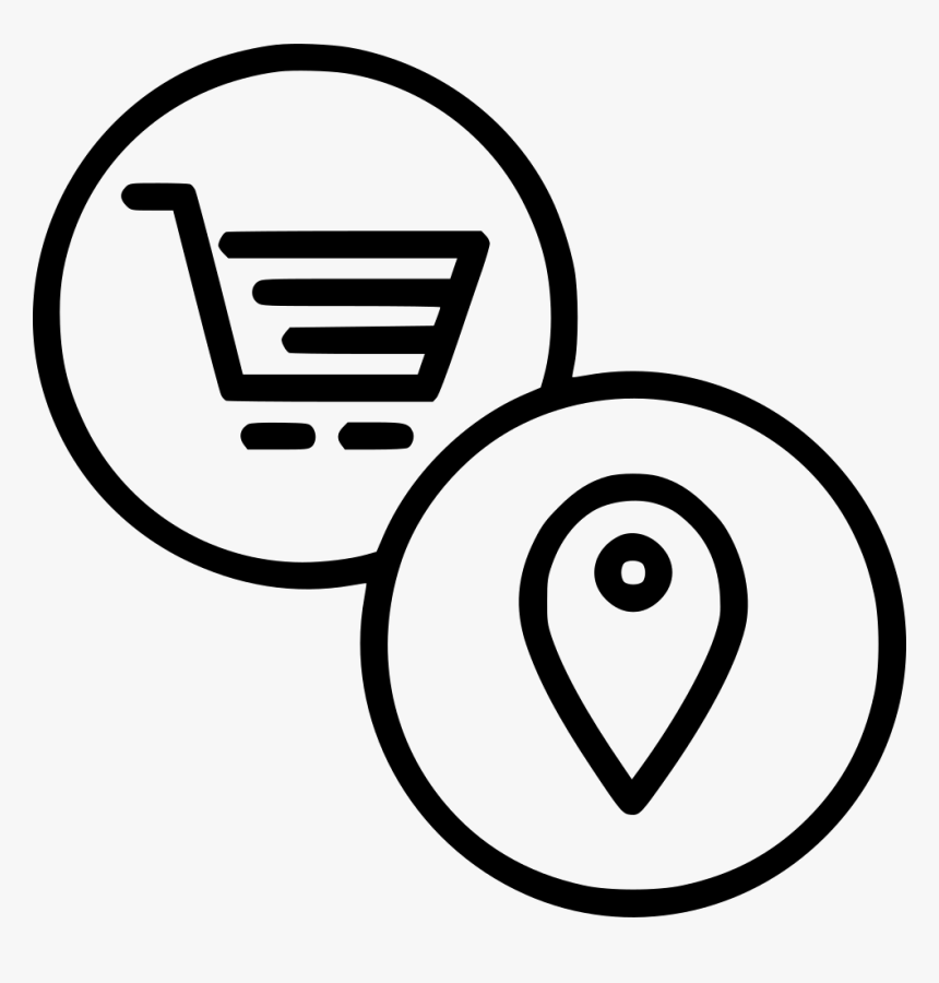 Pin Location Region Mall Spot Cart Comments - Mobile E Commerce Icon, HD Png Download, Free Download