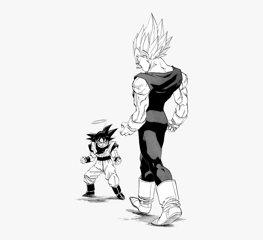 Mine Manga Cap Dragonball Goku Transparent Vegeta Db - Dbz Majin Vegeta Manga, HD Png Download, Free Download