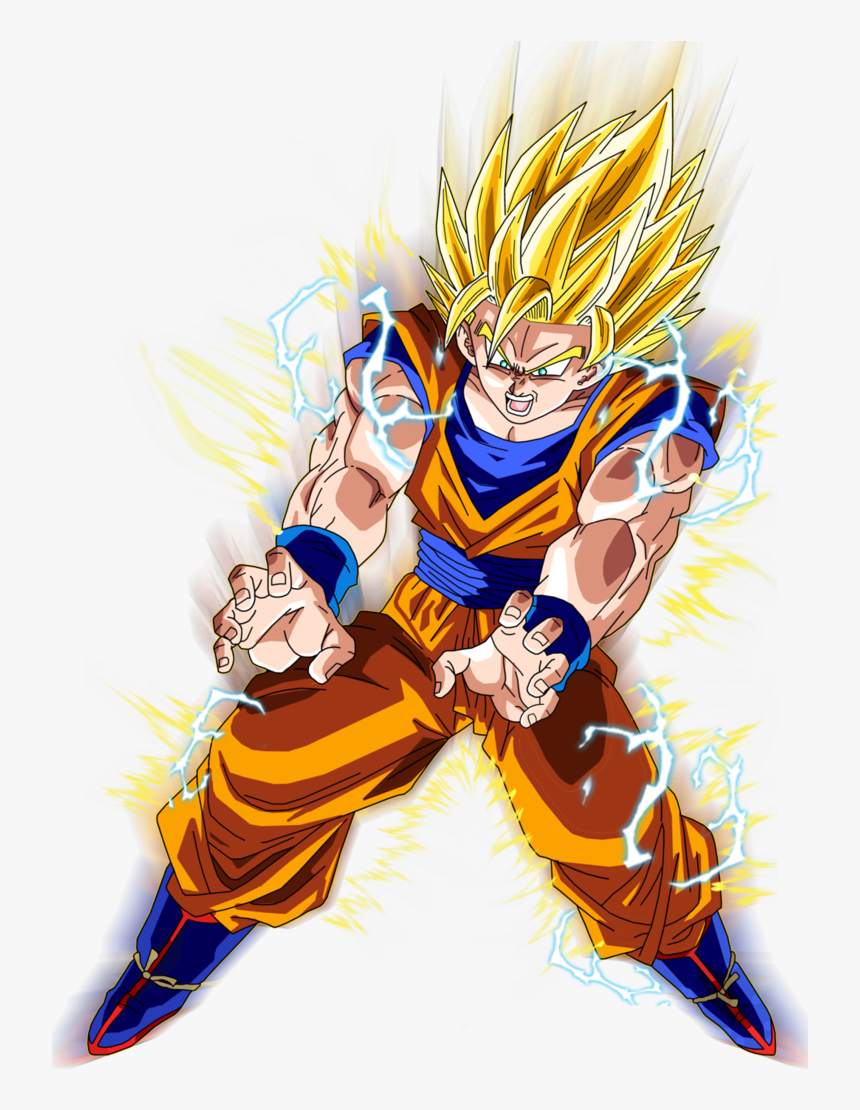 Super Saiyan Aura Png - Son Goku Super Saiyan 2, Transparent Png, Free Download