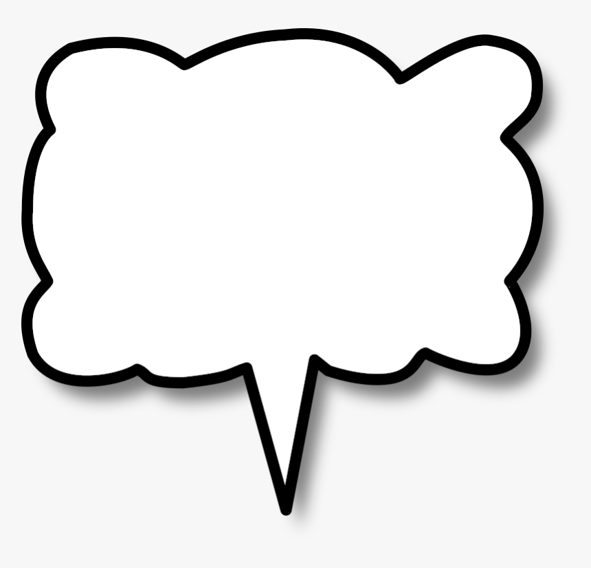 Comic Book Speech Bubble Png - Cartoon Speech Bubble, Transparent Png