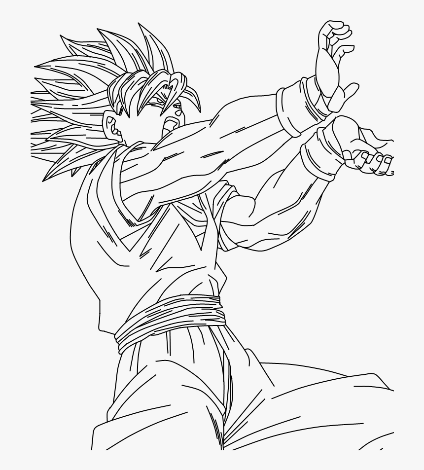 Son Goku Vegeta Super Saiyan 4 5 6dragon Balls Gt Af - Goku Super Saiyan Para Colorear, HD Png Download, Free Download